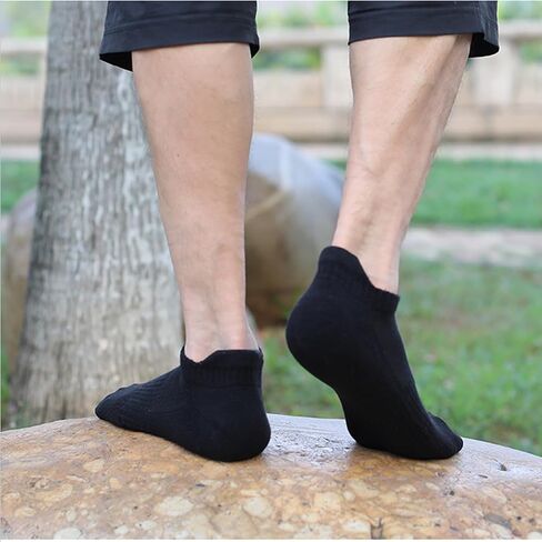 20 Pairs Athletic Ankle Socks for Men No Show Low Cut Running Socks Cushioned Tab Socks Breathable Sports Socks in Saudi Arabia
