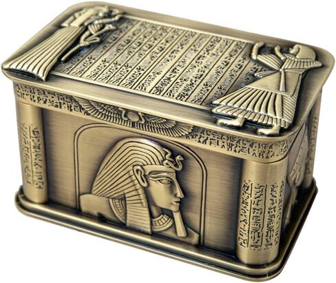 decorative box with lid small metal jewelry box trinket boxes hinged egyptian box in Saudi Arabia