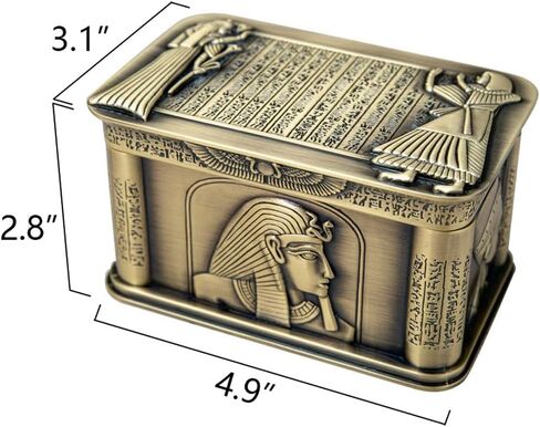 decorative box with lid small metal jewelry box trinket boxes hinged egyptian box in Saudi Arabia