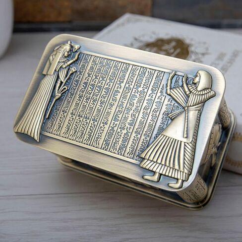 decorative box with lid small metal jewelry box trinket boxes hinged egyptian box in Saudi Arabia