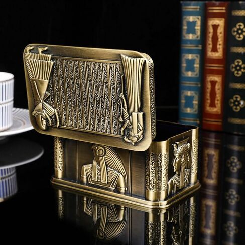 decorative box with lid small metal jewelry box trinket boxes hinged egyptian box in Saudi Arabia