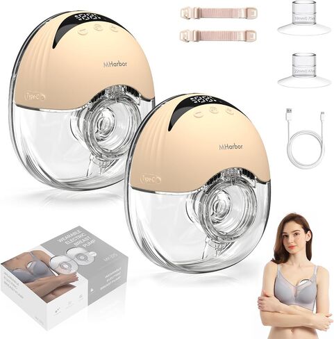 Wearable Breast Pump Milk Collector Cup Accessories, 9mm 21mm 24mm Adaptation MHarbor MY-375 Wearable Breast Pump,Include Silicone Diaphragm & Milk Collector in Saudi Arabia