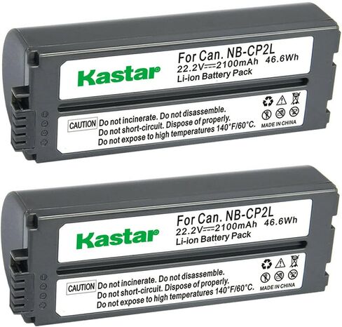 Kastar 1-Pack NB-CP2L Battery 22.2V 2100mAh Replacement for Canon NB-CP1L, Canon NB-CP2L, Canon NB-CP2LH Battery, Canon CG-CP200 Charger (Color: Gray) in Saudi Arabia