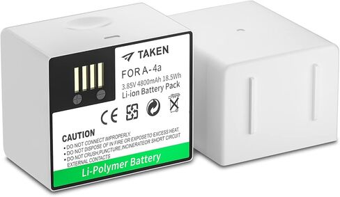 Taken Rechargeable Battery for Arlo Pro 5S 2K, Pro 4, Pro 3, Ultra 2, and Ultra Cameras, 3.85V 4800mAh Long Lasting Camera Batteries with Battery Charger Station in Kuwait