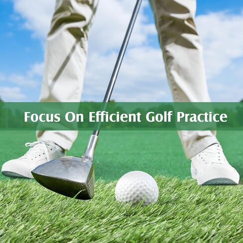 Golf Hitting Mat Set Nylon Turf Golf Mats 5 x 4 ft Thickened Golf Practice Hitting Mat with 3 Rubber Tees, 6 Golf Balls, 6 Golf Tees for Indoor Outdoor Golf Training Aids Chipping Swing in Saudi Arabia