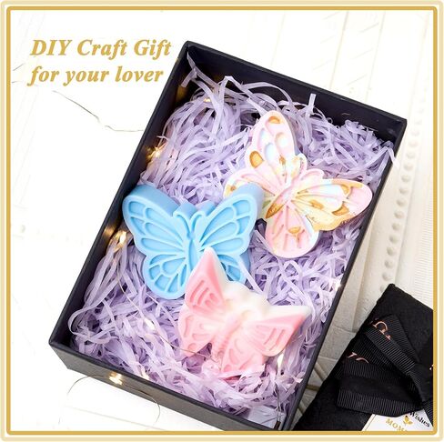 Butterfly Silicone Soap Molds Car Freshies Silicone Mold Butterflies Ornament Epoxy Resin Mould Handmade Soaps Making Candle Wax Molds Home Spring Decoration Craft Gift Concrete Cement Plaster Moulds in Saudi Arabia