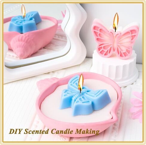 Butterfly Silicone Soap Molds Car Freshies Silicone Mold Butterflies Ornament Epoxy Resin Mould Handmade Soaps Making Candle Wax Molds Home Spring Decoration Craft Gift Concrete Cement Plaster Moulds in Saudi Arabia