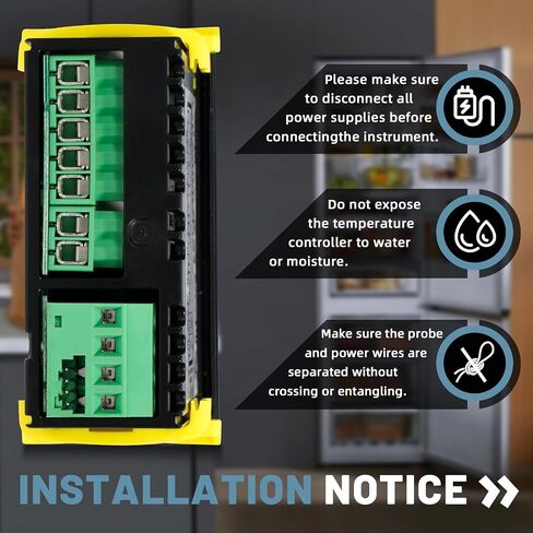 for Carel Temperature Controller, PZGXS0J111 for Carel Control Temperature Thermostat with Sensor Probes NTC #Fit for Carel and All Refrigerator Types 115v Refrigeration Cooler Control in Saudi Arabia