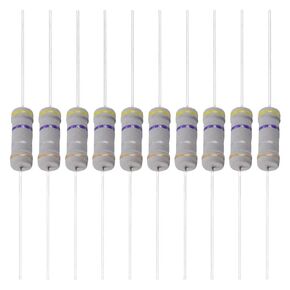 YOKIVE 50 PCS Carbon Film Resistors, 2W 0.47 Ohm 5% Tolerances Resistor, Good for DIY Electronic Projects (4 Color Band, 0.58x0.19-Inch)