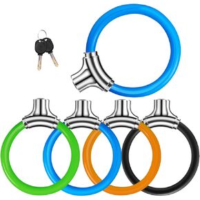 Bike Lock with Key - Heavy Duty Anti-Theft Cable Lock for Bicycles, eBikes, and Electric Scooters(BIG Black)