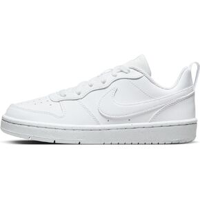 Nike Court Borough Low Recraft Big Kids' Shoes (DV5456-108, White/Fierce Pink/Light) Size 7