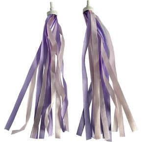 Kid's Bike Streamers, Rainbow Bicycle Tassel Ribbon, 1 Pair Girls Boys Tricycle Scooter Handlebar Streamers for Bike Tassels Decorations, Children's Bike Accessories
