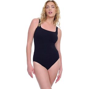 Gottex Women’s Round Neck Tank One Piece Stylish Elegant Versatile Bathing Suit with Removable Soft Cups Swim Essential