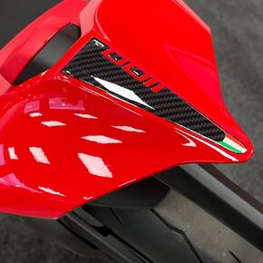 Motorcycle 3D Stickers Compatible with Ducati Panigale V4 and V4S 2018-2022. Tank Protector Protection from Impact and Scratches. Resin Sticker - Made in Italy