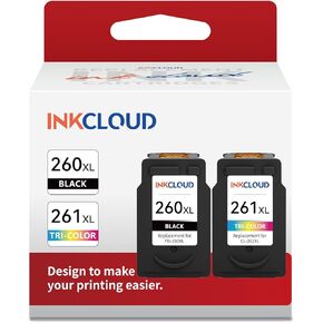 INKCLOUD Compatible Ink Cartridges Replacement for Canon PG-210XL CL-211XL for PIXMA IP2702 MP230 MP240 MP250 MP280 MP480 MP490 MP495 MX320 MX330 MX340 Printer (1 Black, 1 tri-Color)