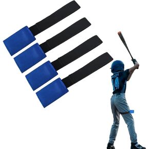 4 قطع من أدوات تدريب رمي الكرة اللينة، حزام مرن لمدرب رمي الكرة اللينة، حزام لف الساق، يناسب الشباب والكبار (محيط 18 بوصة) in Kuwait