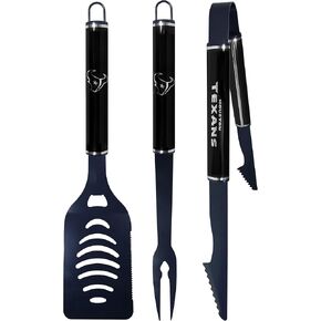 Siskiyou Sports NFL Houston Texans 3 pc Color and Black BBQ Set, Team Colors, One Size