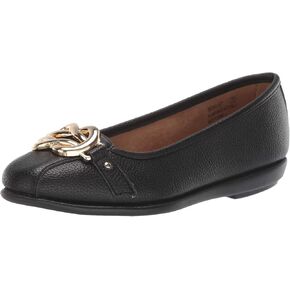 Aerosoles Women's Big Bet Flat Heel, Navy Faux Suede, 8.5 Wide