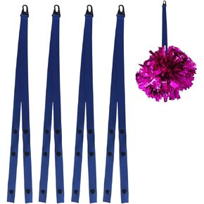 4PCS Pom Poms Holder Straps for Cheer Backpack, Adjustable Cheer Pom Poms Holder, Holder for Backpack Dance, Accessories for Cheerleading Pom Poms