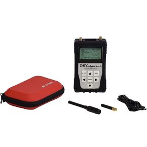 RF Explorer Handheld Spectrum Analyzer 3G Combo Includes LATNEX EVA Red Case Protection Boot and USB Cable