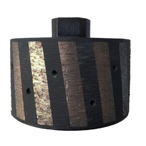 Diameter 3 Inch Diamond Drum Wheel Resin Filled Zero Tolerance Grit 4045 With 58-11 Thread
