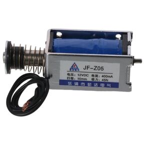 Miniature DC Frame Push-Pull Elect, DC 12V 45N Type Solenoid Electromagnet, Str Oke Open Frame Solenoid Electromagnet Linear Motion, JF-Z05