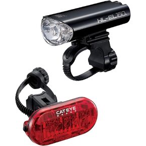 HL-EL160 Waterproof Battery Headlight & Omni 5 Rear Safety Light Combo Kit