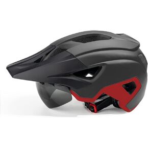 SENADA Adults Bike Helmet with Sun Visor with Detachable Magnetic Goggles Adjustable Size Cycling Helmets Mountain & Road Bicycle Helmets for Women and Men