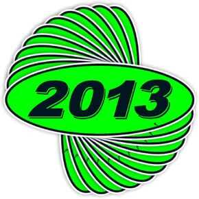 Versa Tags 2023 Oval Model Year Car Dealer Window Stickers Proudly Made in The USA Versa Oval Model Windshield Year Stickers are Yellow and Red in Color Come Twelve (12) to A Pack