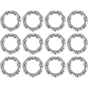 X AUTOHAUX 12pcs 37mm x 7 Ball Bearing Cages Crank Bearings Wheel Bearing Retainer for Bicycle