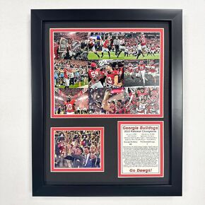 Georgia Bulldogs | 2022 CFP National Champions | 12"x15" Framed Photo Collage (Mosaic)