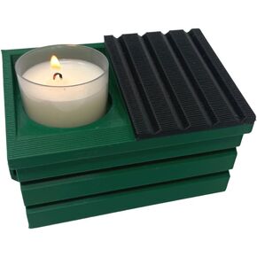 Dumpster Fire Tea Light Candle Holder | Funny Dumpster Replica with Included Candle | Perfect for Office Desks, Game Rooms, Dorms, & More!