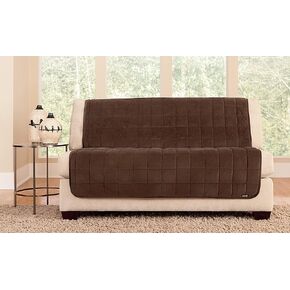 SureFit SF42367 Comfort Armless Chair Furniture Cover, Sable