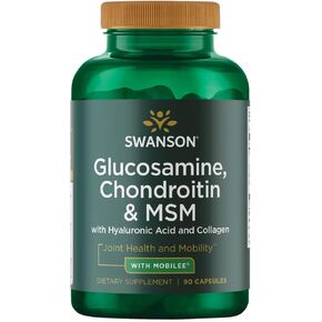 Swanson Glucosamine Chondroitin & Msm with Hyal-Joint 90 Capsules