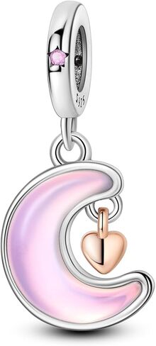 Hapour Perfume Charm Sterling Silver fits Bracelets Necklace Pendant Bead Makeup Charms Jewelry Gift for Women Girl Friends in Kuwait