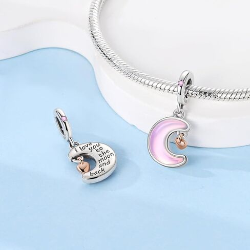 Hapour Perfume Charm Sterling Silver fits Bracelets Necklace Pendant Bead Makeup Charms Jewelry Gift for Women Girl Friends in Kuwait