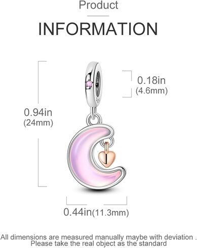 Hapour Perfume Charm Sterling Silver fits Bracelets Necklace Pendant Bead Makeup Charms Jewelry Gift for Women Girl Friends in Kuwait