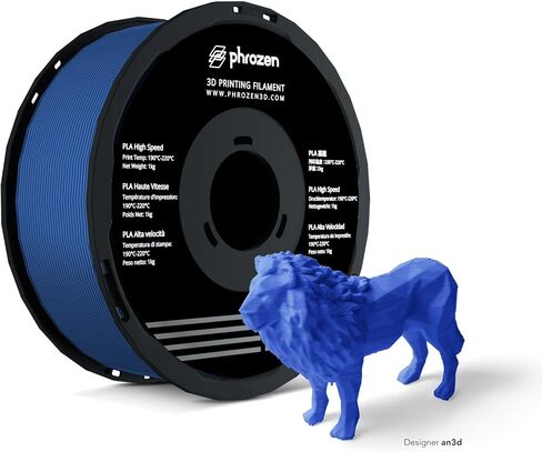 phrozen PLA 3D Printer Filament 1.75mm, 600 mm/s High Speed Printing, Dimensional Accuracy +/- 0.02mm, 8 Color Choices, Easy to Use Fit Most FDM Printer, 1KG, Blue in Saudi Arabia