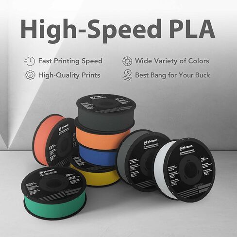 phrozen PLA 3D Printer Filament 1.75mm, 600 mm/s High Speed Printing, Dimensional Accuracy +/- 0.02mm, 8 Color Choices, Easy to Use Fit Most FDM Printer, 1KG, Blue in Saudi Arabia