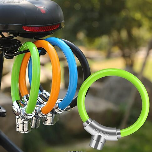 Bike Lock with Key - Heavy Duty Anti-Theft Cable Lock for Bicycles, eBikes, and Electric Scooters(BIG Black) in Saudi Arabia