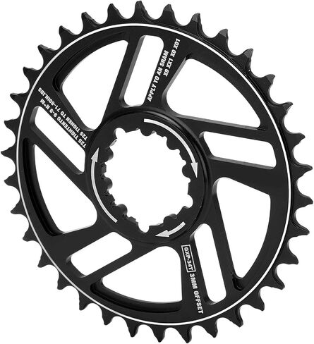 Drfeify 34t Chainring Mountain Bike Chainring, Oval Chainring for GXP Chainring Positive Negative Tooth 3mm Offset for Direct Mount Chain Ring Chainrings (Black) in Saudi Arabia