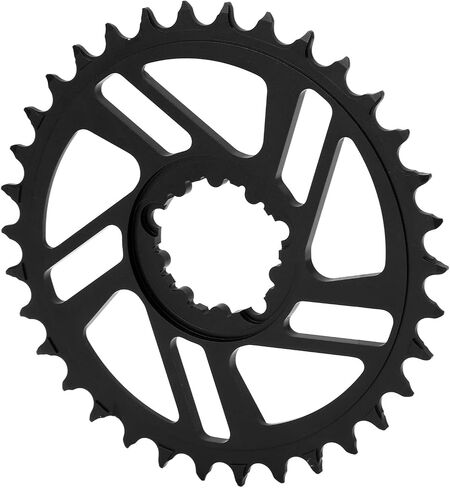 Drfeify 34t Chainring Mountain Bike Chainring, Oval Chainring for GXP Chainring Positive Negative Tooth 3mm Offset for Direct Mount Chain Ring Chainrings (Black) in Saudi Arabia