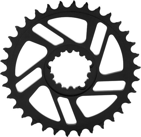 Drfeify 34t Chainring Mountain Bike Chainring, Oval Chainring for GXP Chainring Positive Negative Tooth 3mm Offset for Direct Mount Chain Ring Chainrings (Black) in Saudi Arabia