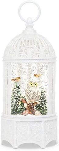 Abbott Collection Marvel Santa and Camper Glitter LED Snow Globe Lantern, Red (9" L) in Kuwait