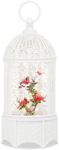 Abbott Collection Marvel Santa and Camper Glitter LED Snow Globe Lantern, Red (9" L) in Kuwait