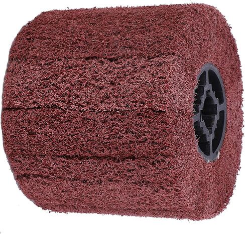 Wire Drawing Wheel Brush Drum Polishing Crossing Rubber Core Polishing Buffer Wheel for Stainless Steel Aluminum Iron (180 mesh) in Saudi Arabia