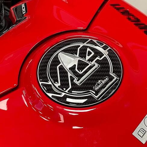Motorcycle 3D Stickers Compatible with Ducati Panigale V4 and V4S 2018-2022. Tank Protector Protection from Impact and Scratches. Resin Sticker - Made in Italy in Saudi Arabia