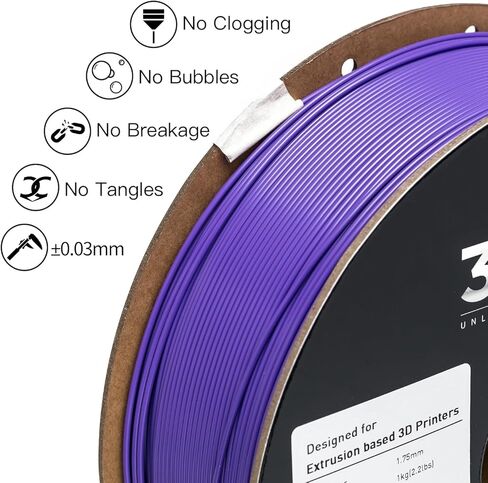خيوط طابعة INLAND Micro Center ASA ثلاثية الأبعاد 1.75 مم، مقاومة للحرارة والطقس - طباعة الأجزاء الوظيفية الخارجية - دقة الأبعاد +/- 0.03 مم - بكرة من الورق المقوى 1 كجم (2.2 رطل) - أخضر in Kuwait