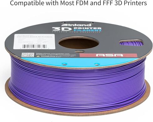 خيوط طابعة INLAND Micro Center ASA ثلاثية الأبعاد 1.75 مم، مقاومة للحرارة والطقس - طباعة الأجزاء الوظيفية الخارجية - دقة الأبعاد +/- 0.03 مم - بكرة من الورق المقوى 1 كجم (2.2 رطل) - أخضر in Kuwait