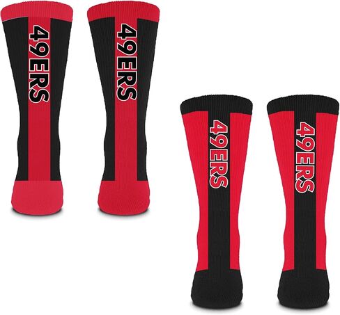 For Bare Feet - NFL MVP Classic Home & Away Crew Socks - 2 pack in Saudi Arabia